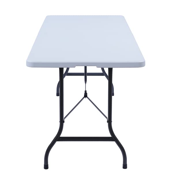 White 6 ft Foldable Plastic Table G66850