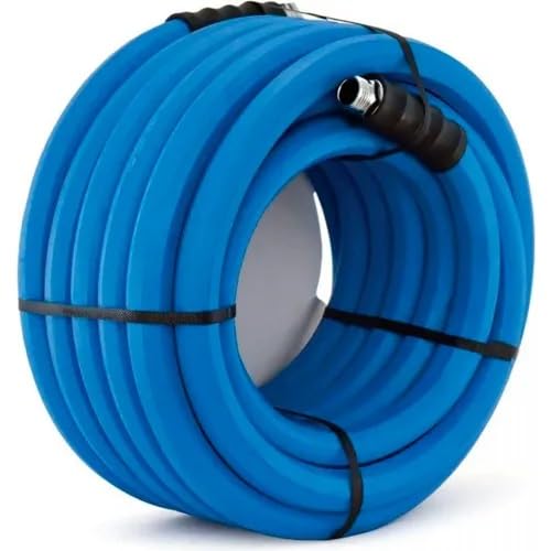 5/8 Inch x 100 Foot EPDM Rubber Hot Water Hose with Brass Fittings K54154