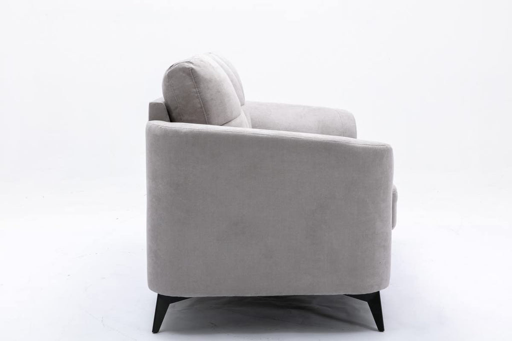 Light Gray Upholstered Loveseat B530474