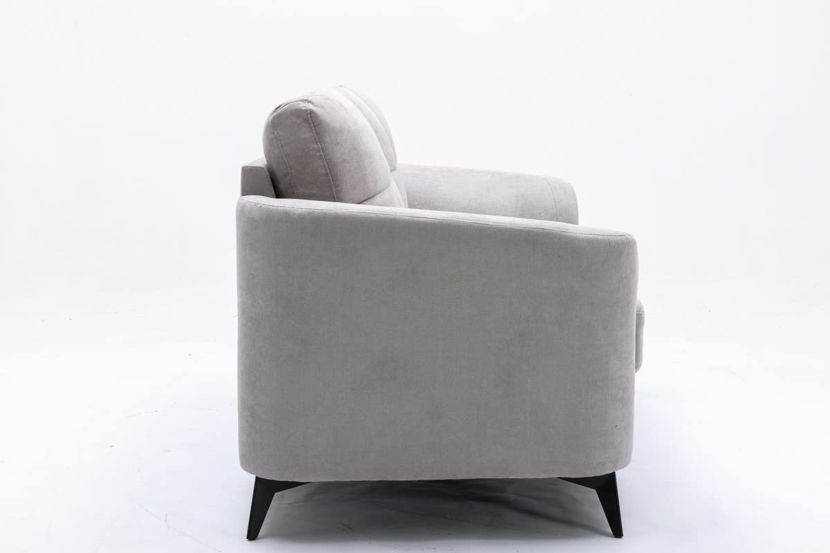 Light Gray Upholstered Loveseat B530474