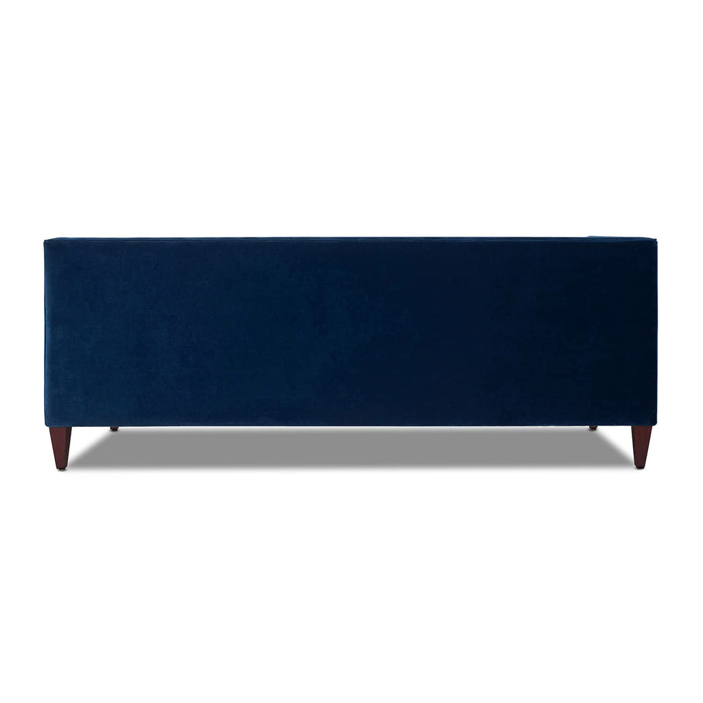 84" Navy Blue Velvet Tufted Sofa U24826