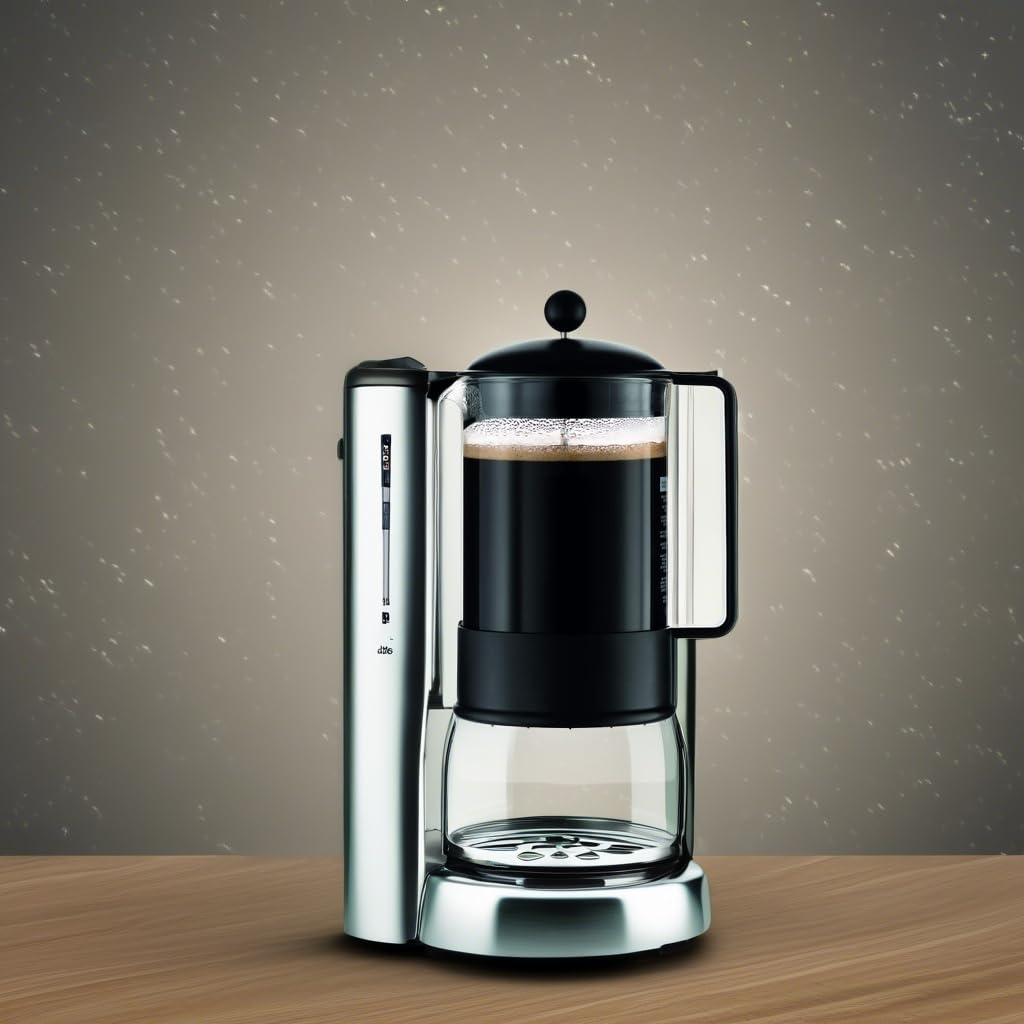 51oz Borosilicate Glass French Press Coffee Maker Q4644