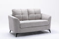 Light Gray Upholstered Loveseat B530474