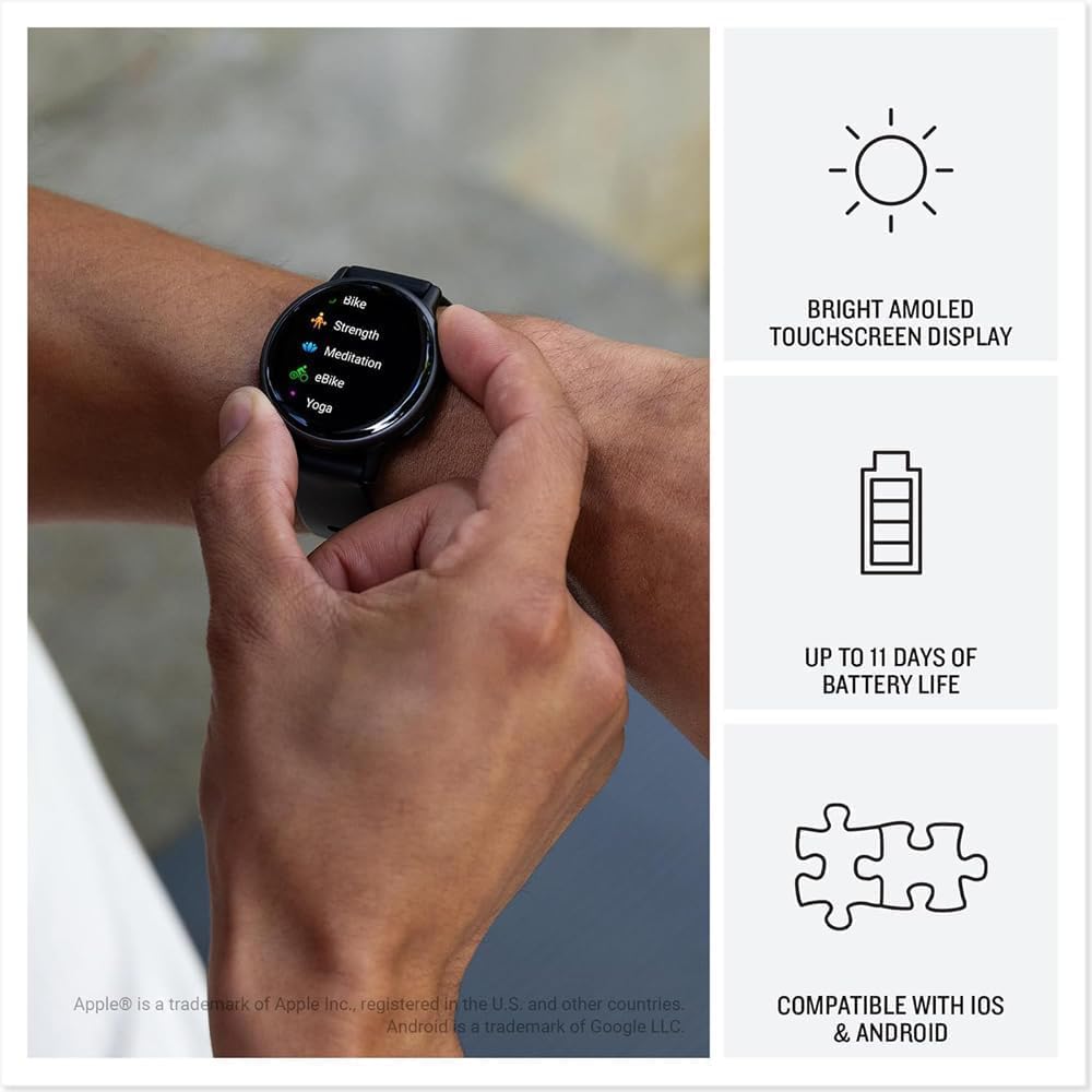 Health and Fitness GPS Smartwatch AMOLED Display P4745