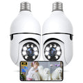 2K 5GHz & 2.4GHz WiFi Light Bulb Security Camera 360° PTZ X5352