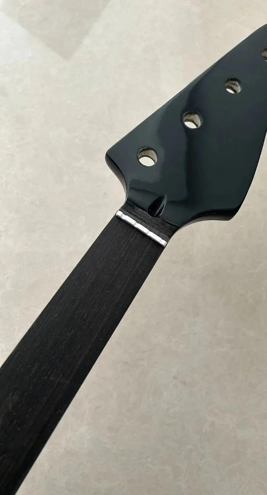 30 Inch Fretless Bass Neck Gloss Black Maple Rosewood Fretboard M920