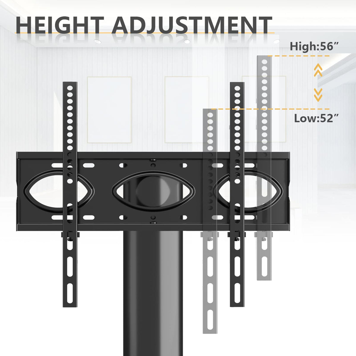 4-Tiers Swivel TV Stand for 32-70 inch TVs C70931
