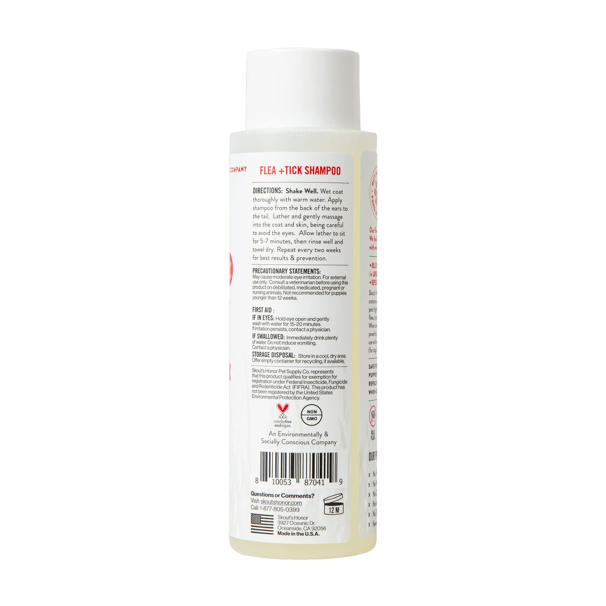 Natural Flea and Tick Dog Shampoo 16 oz R8266
