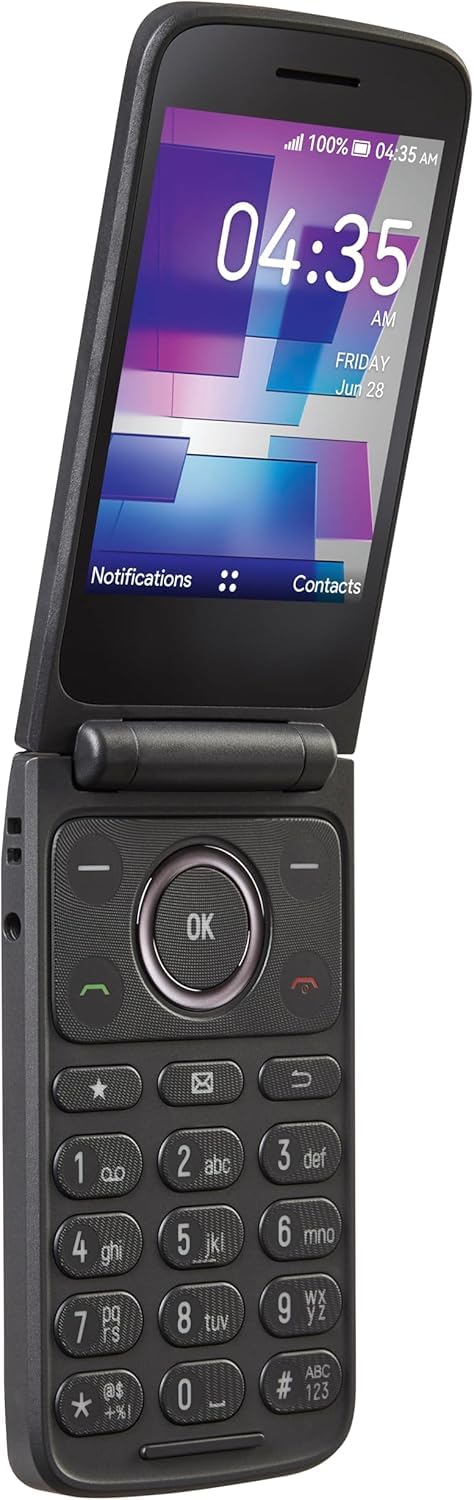 4G LTE Flip Phone 16GB Stone Gray T639304