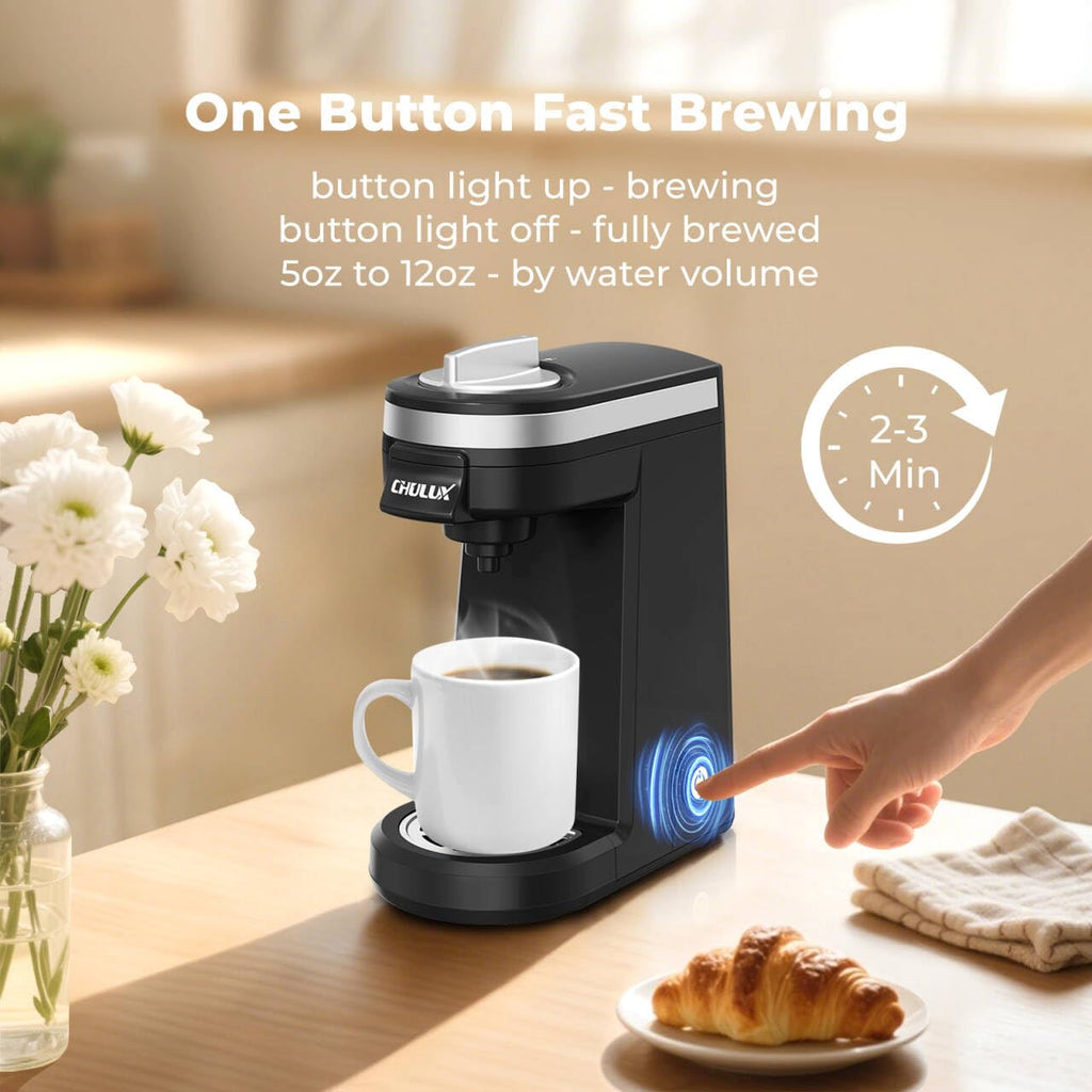 Black Mini Single Serve Coffee Maker S628