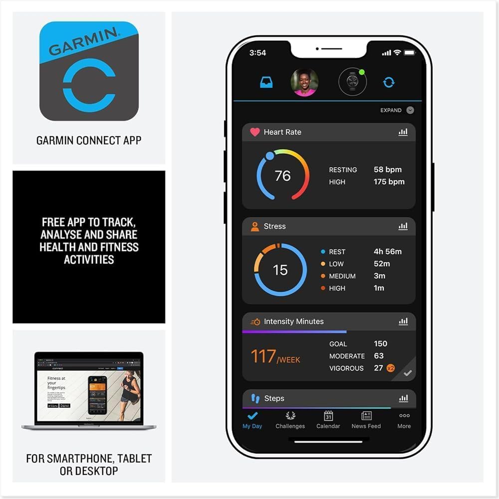 Health and Fitness GPS Smartwatch AMOLED Display P4745