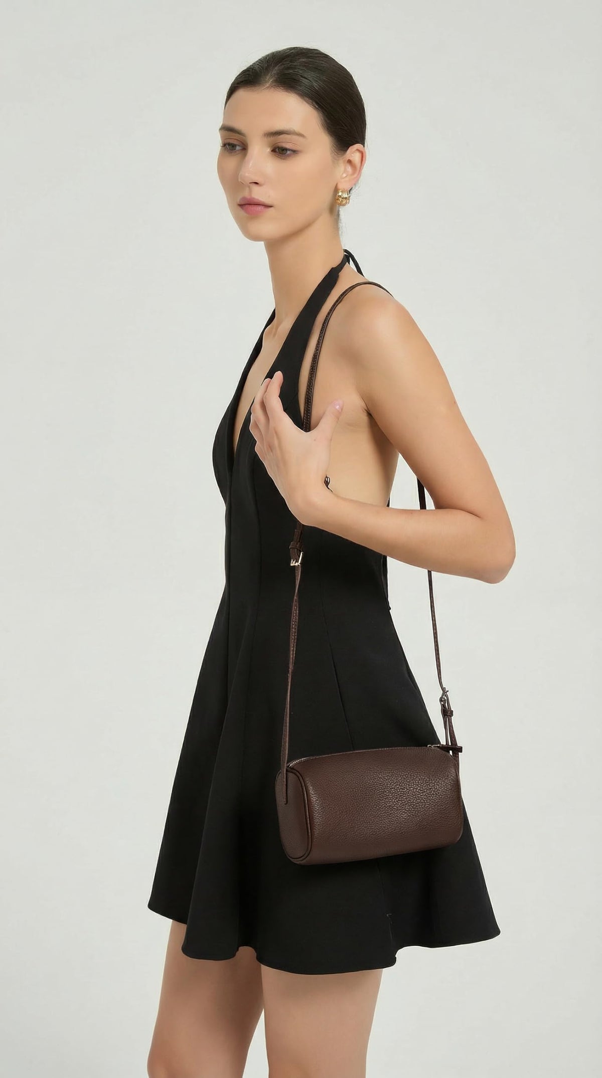 Small Vegan Leather Purse With Adjustable Strap K78360