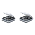 14" White Cargo Universal Roof Vents with White Lids N98209