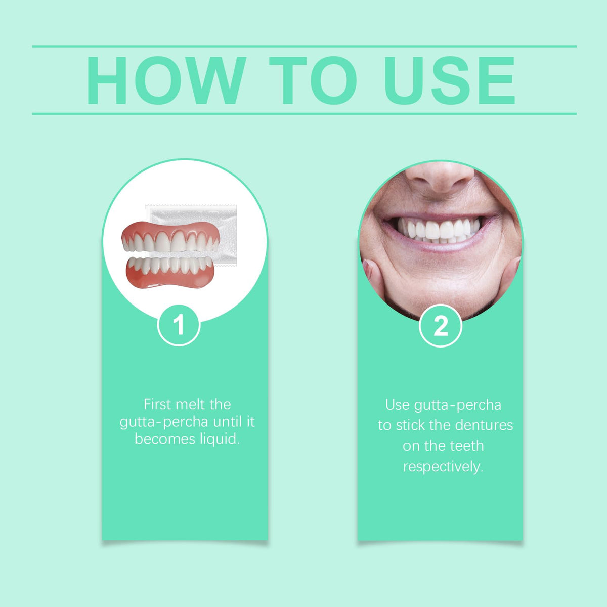 Soft Denture Silicone Veneers, Upper and Lower Denture Set C48884