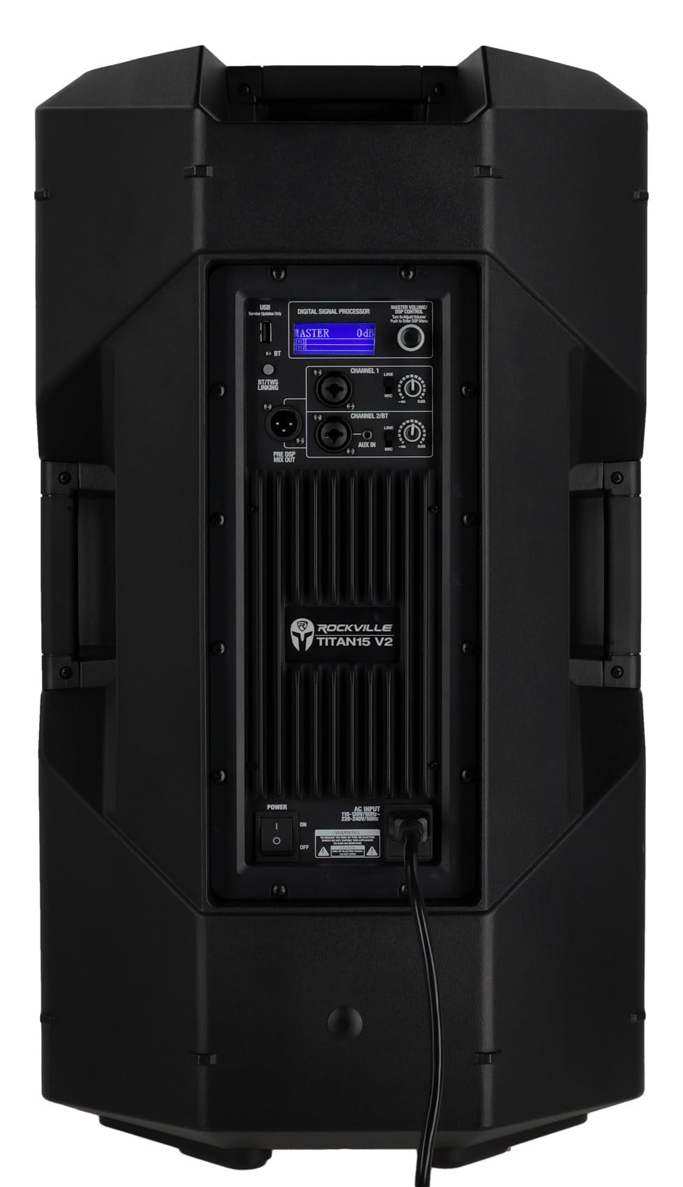 Black 15" 2000w Powered DJ PA Speaker B92519
