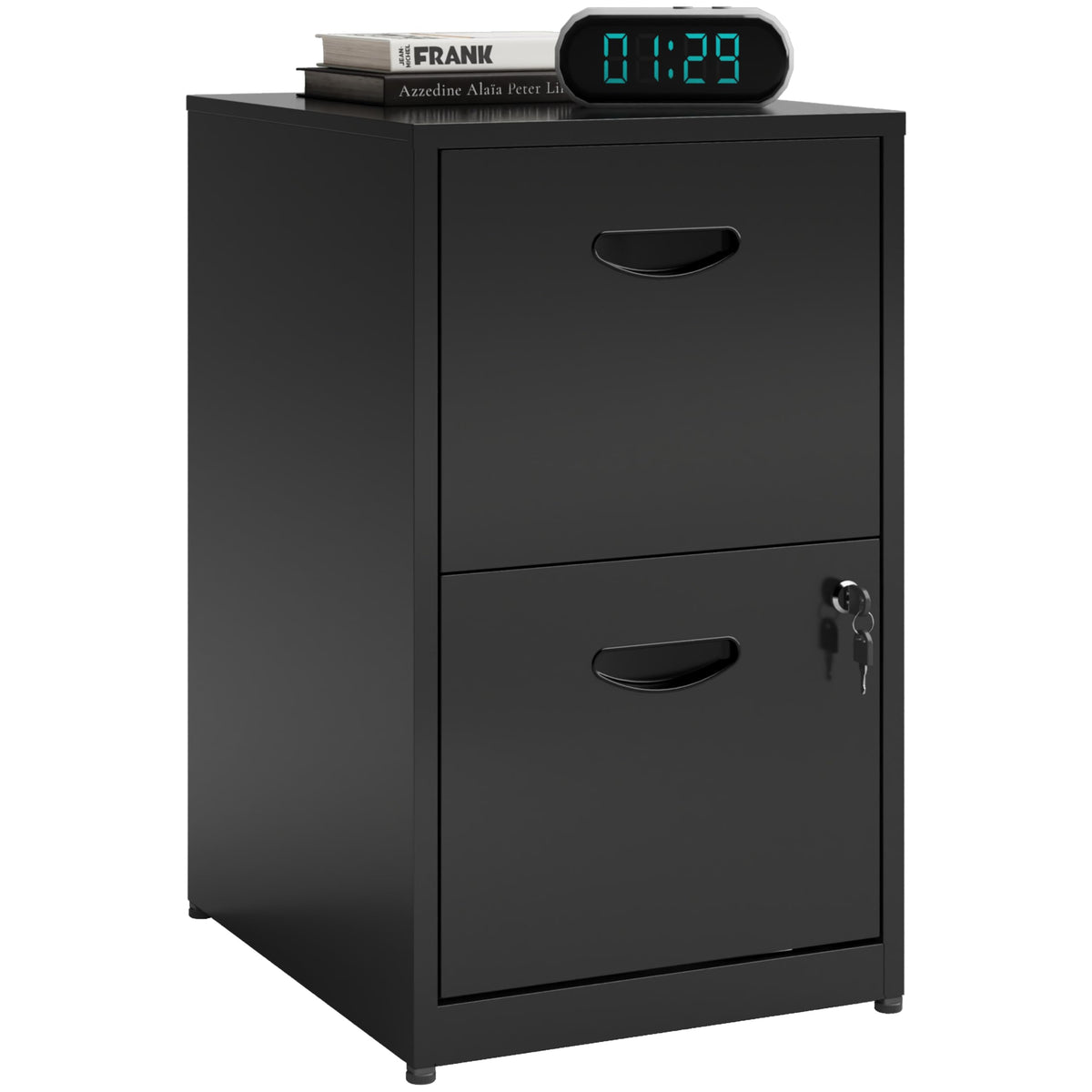 2 Drawer Metal File Cabinet with Lock W896745