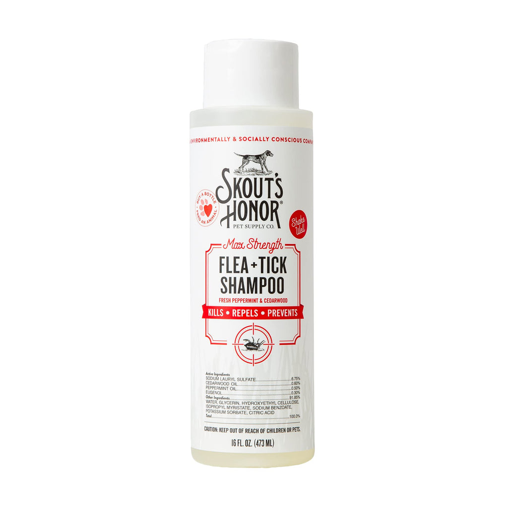 Natural Flea and Tick Dog Shampoo 16 oz R8266