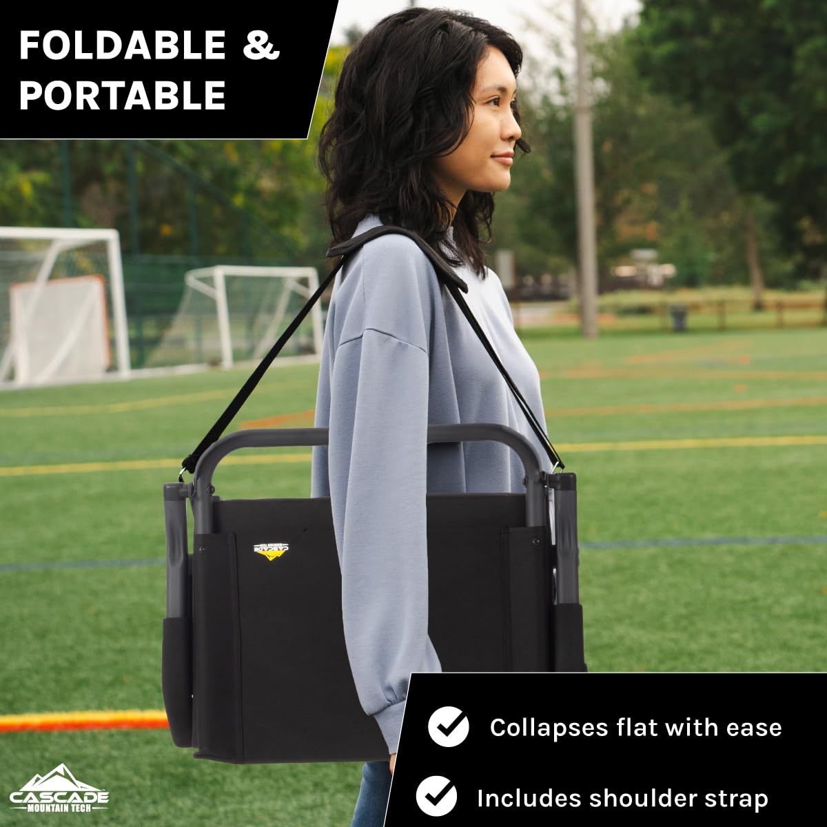 Padded Stadium Seat with Pop-Up Armrests D694