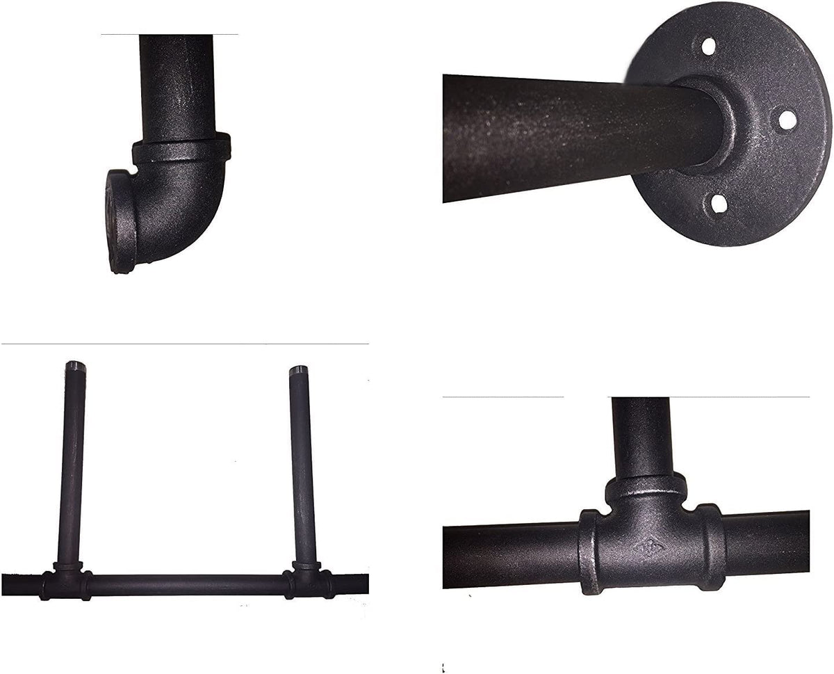 14" Deep 3 Pc Industrial Wall Mount Pipe Shelf P896861