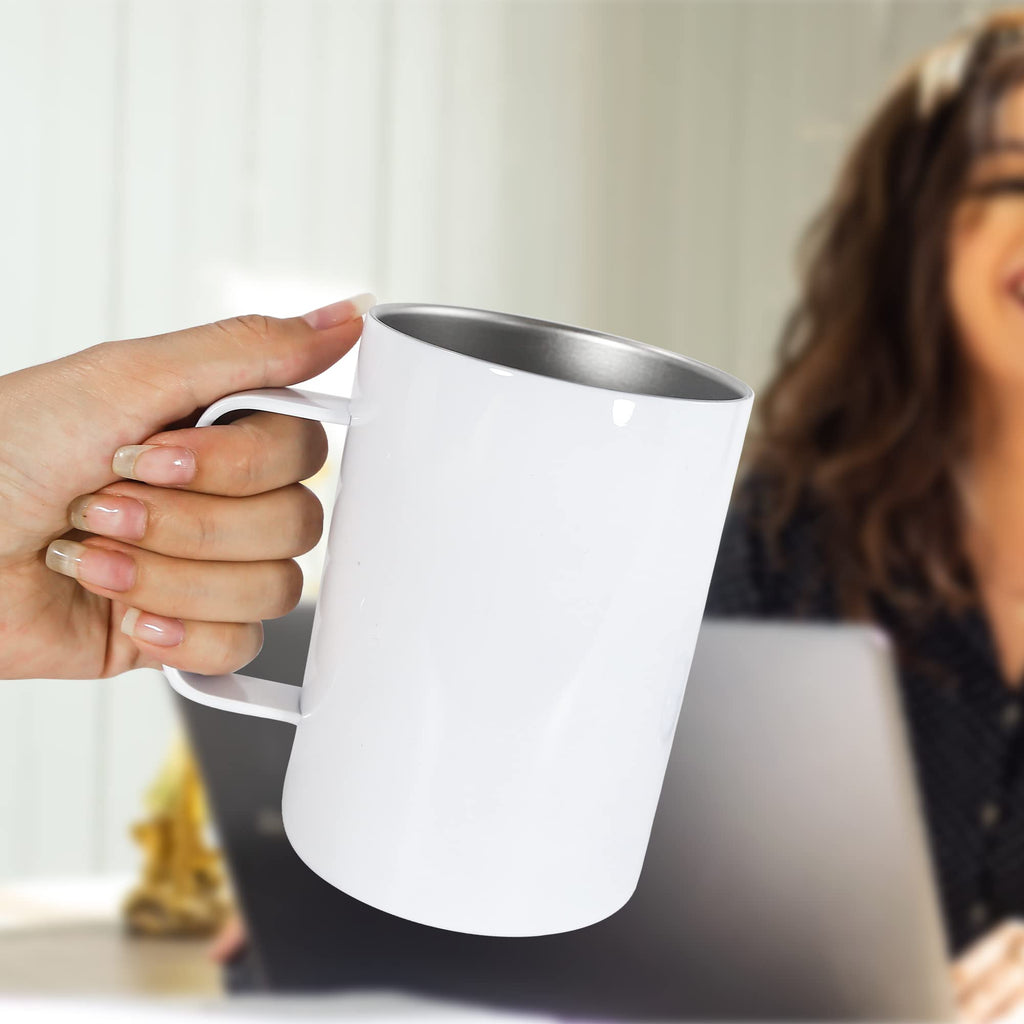 16oz Stainless Steel Sublimation Mug with Lid, 4 Pack P809