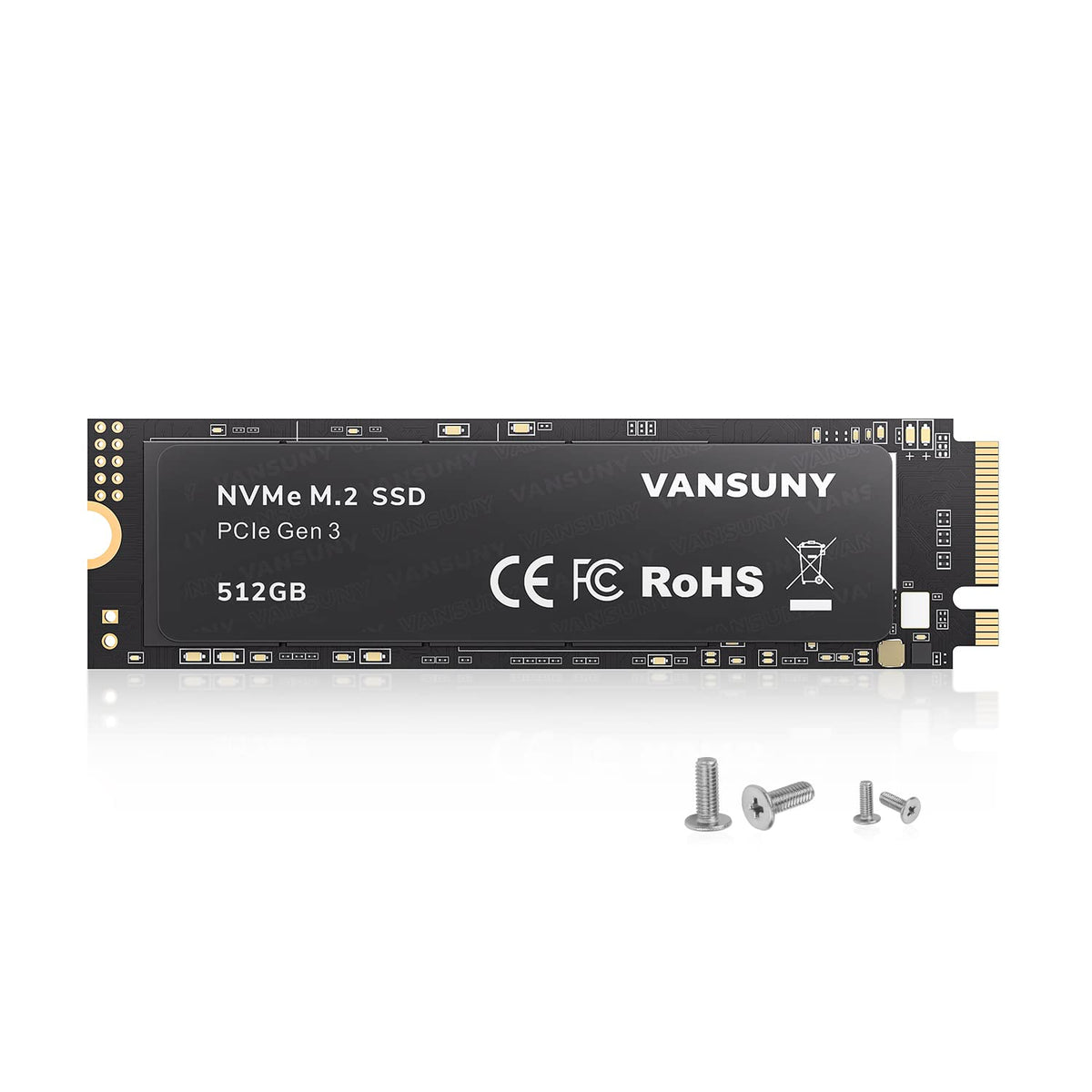 512GB NVMe M.2 Internal Solid State Drive PCIe 3.0 TLC 3D NAND 2280 O729254