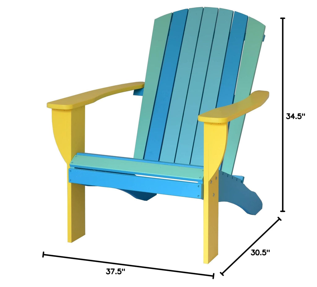 Solid Cedar Adirondack Chair with Folding Table O37768