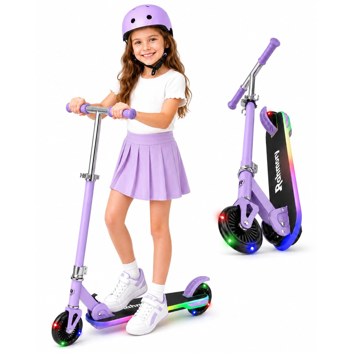 Light-Up 2 Wheel Kids Scooter J6447