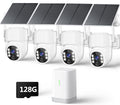 4MP Solar Powered Wireless Security Camera System with Color Night Vision I4299
