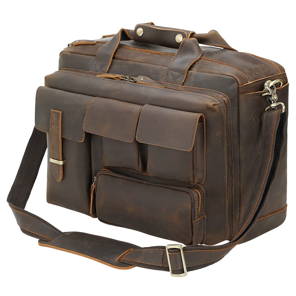 Leather 17.3" Laptop Briefcase N90216