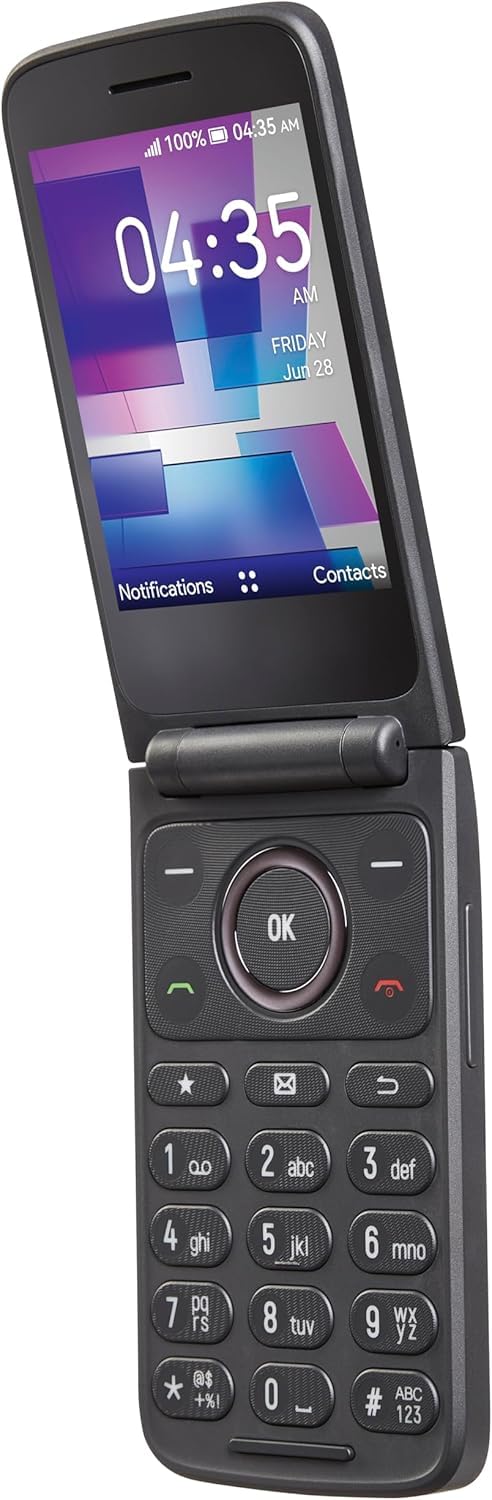 4G LTE Flip Phone 16GB Stone Gray T639304