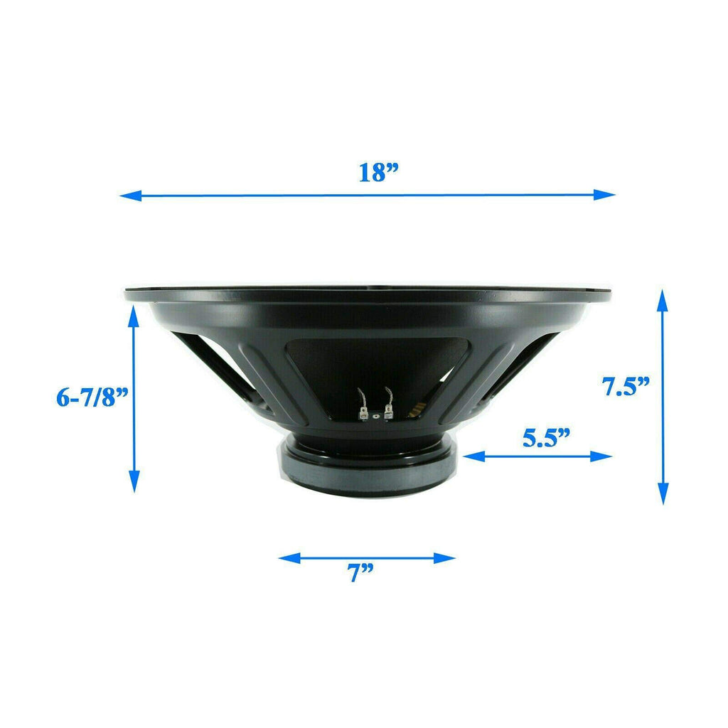 18-Inch Car Audio Subwoofer Speaker, 1800W Max Power, 8 Ohm S42306