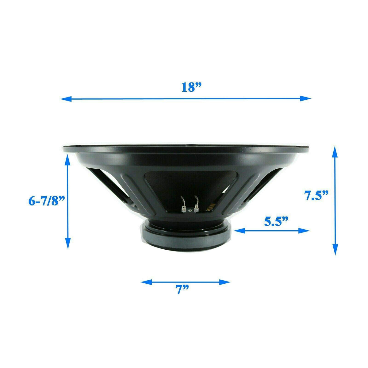 18-Inch Car Audio Subwoofer Speaker, 1800W Max Power, 8 Ohm S42306