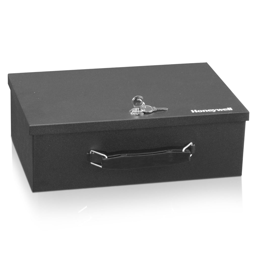 Black Steel Safe Box with Keys P762265