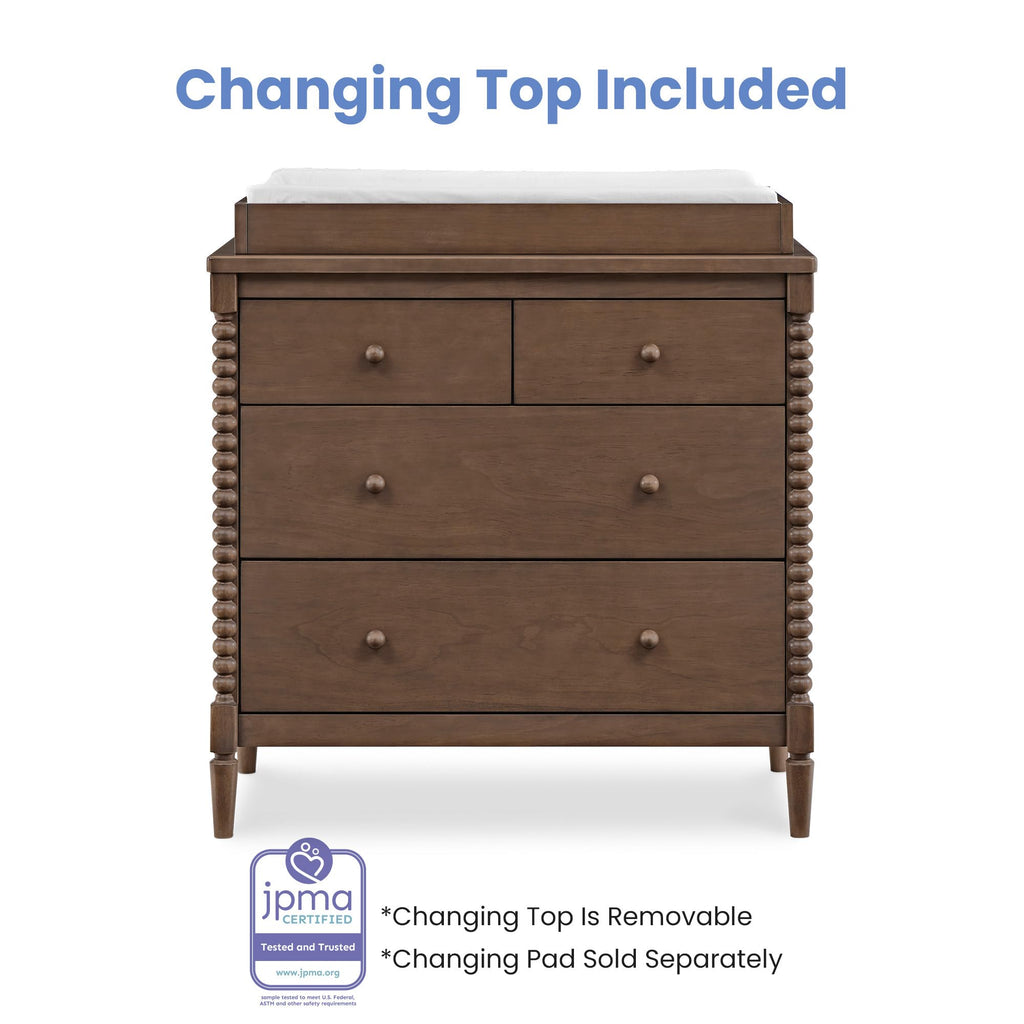 4 Drawer Dresser with Changing Top T34548