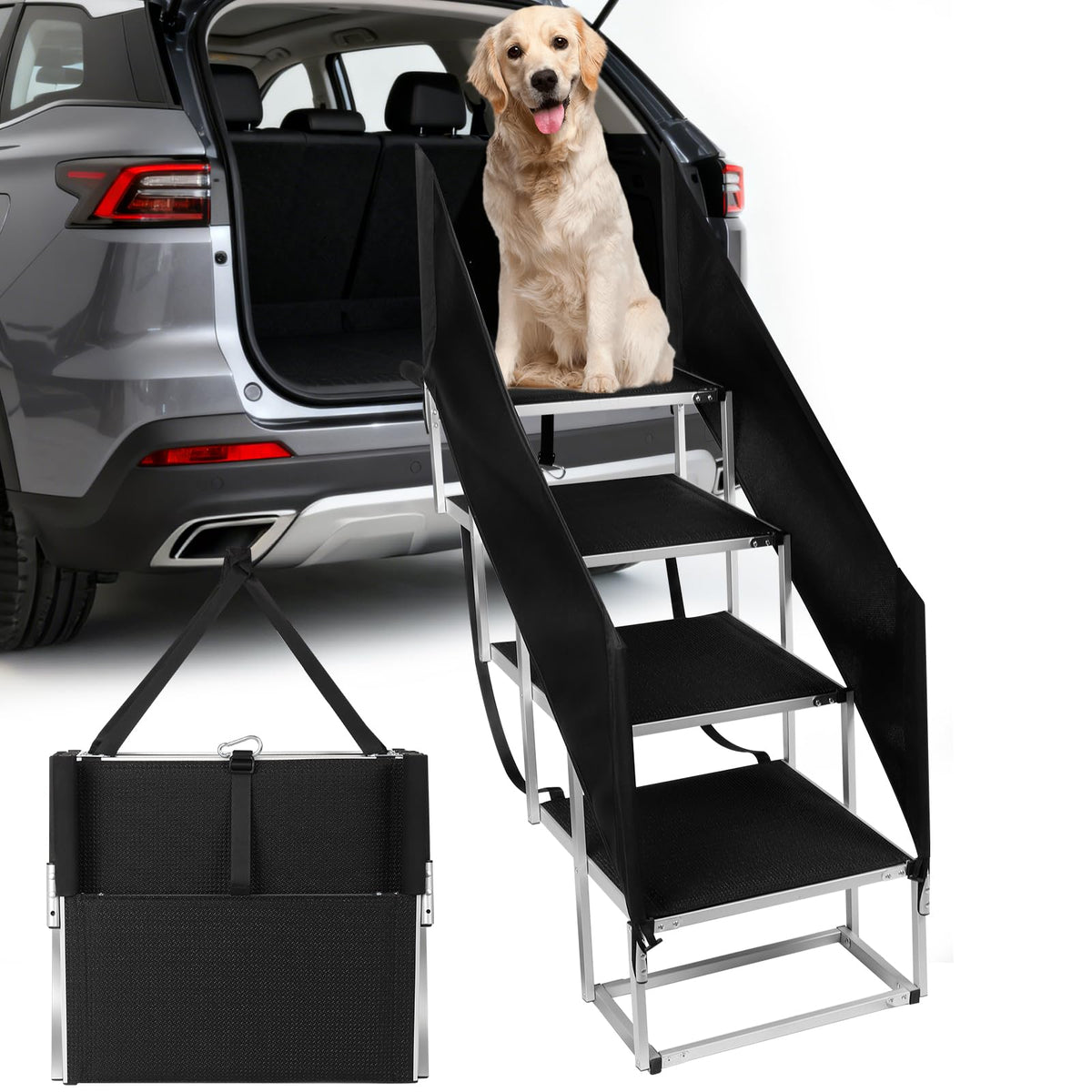 Dog Stairs with Guardrail T938