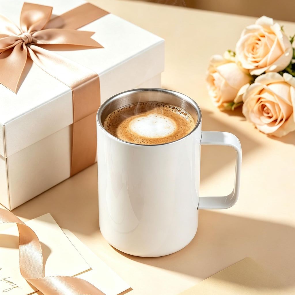 16oz Stainless Steel Sublimation Mug with Lid, 4 Pack P809