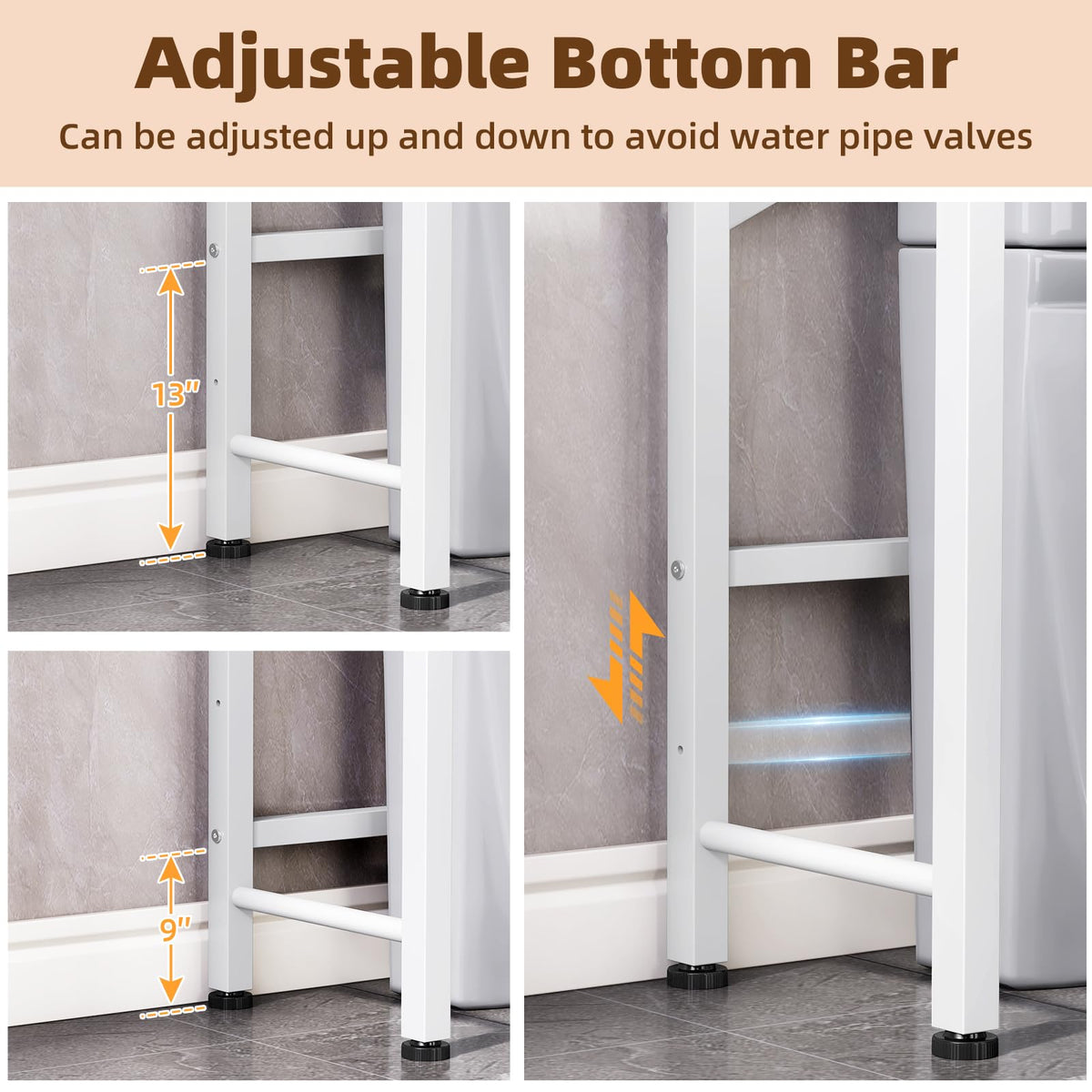 Over The Toilet Storage Cabinet with Adjustable Shelf Z40266