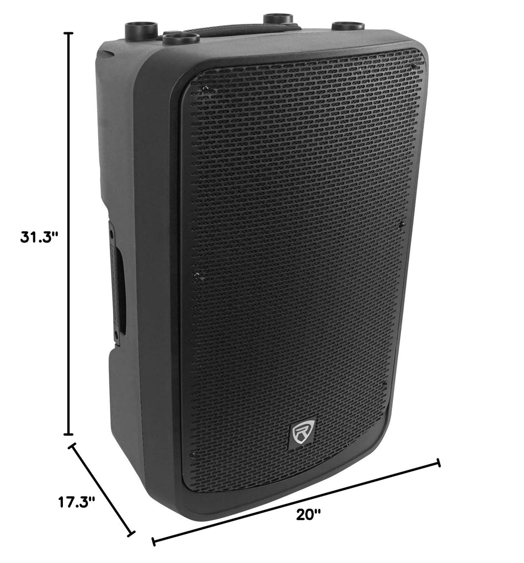 Black 15" 2000w Powered DJ PA Speaker B92519