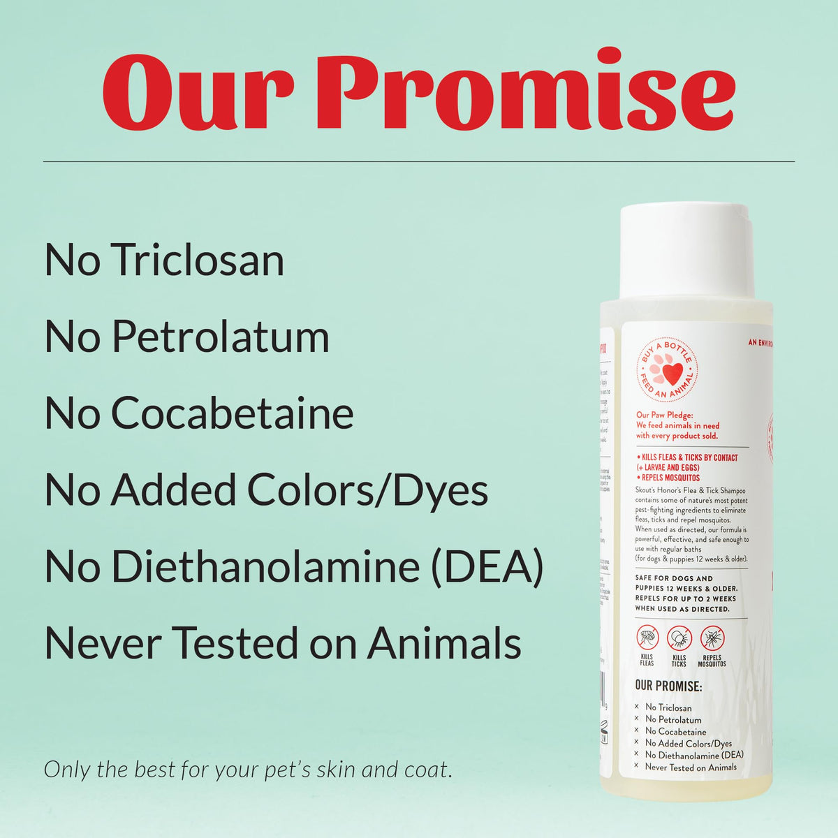 Natural Flea and Tick Dog Shampoo 16 oz R8266