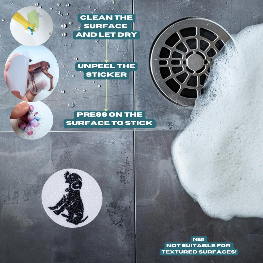 24 PCS Non Slip Bathtub Stickers Z50684