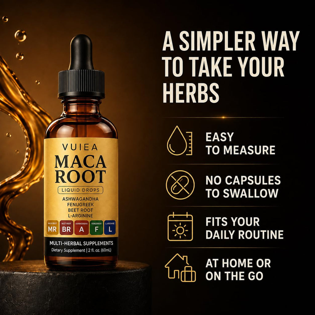 Maca Root Drops 5-in-1 Herbal Supplement 2 Fl Oz Z4104