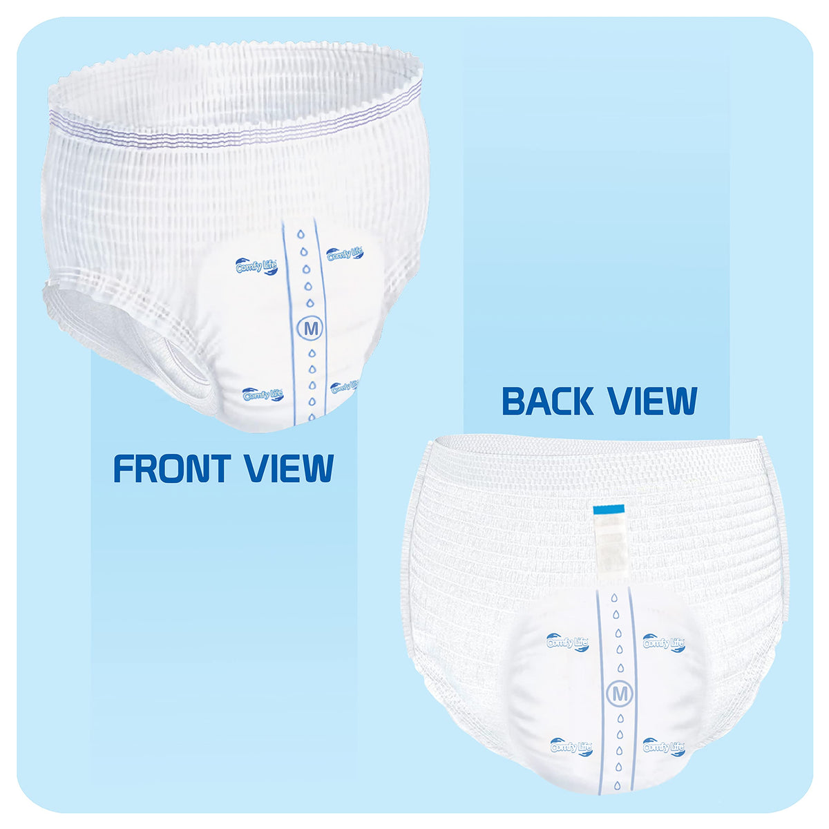 Adult Diaper Incontinence Pull Up Pants Medium Pack of 12 L4954