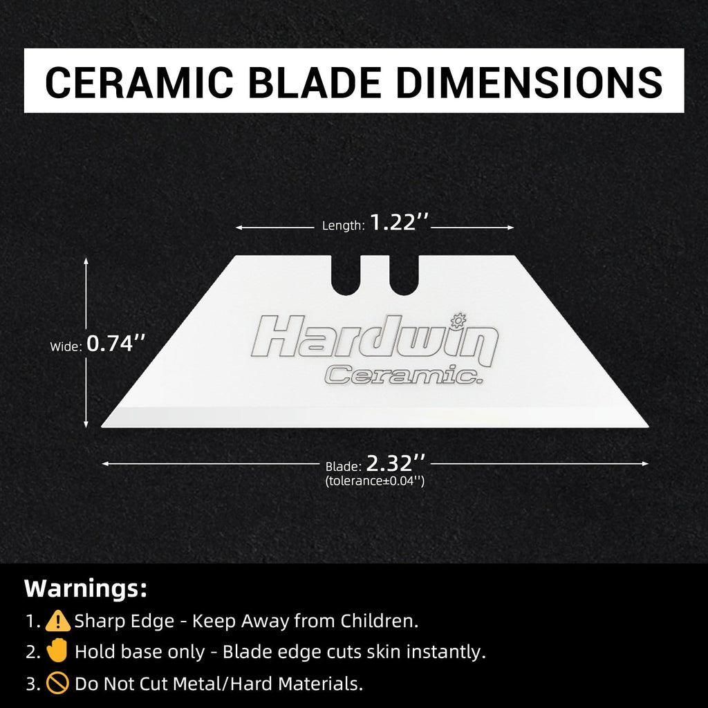 5-Pack Zirconia Ceramic Utility Knife Blades D946