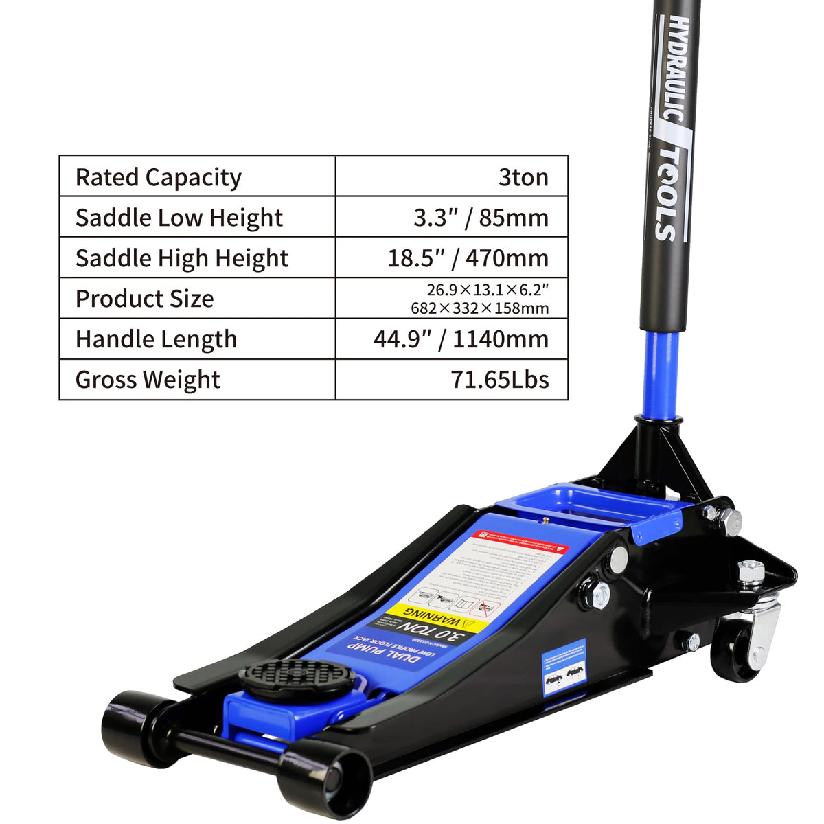 3 Ton Low Profile Hydraulic Floor Jack P759