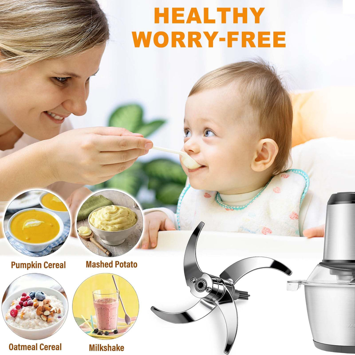 Stainless Steel Food Processor Blade Q6643