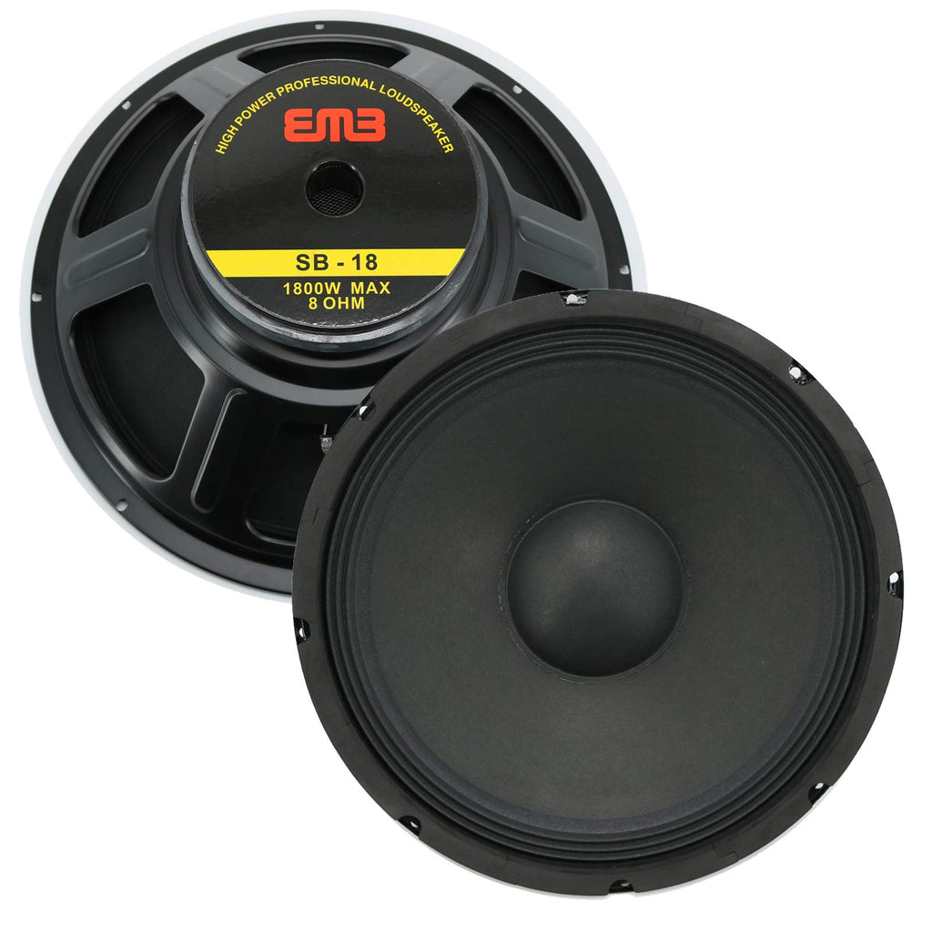 18-Inch Car Audio Subwoofer Speaker, 1800W Max Power, 8 Ohm S42306