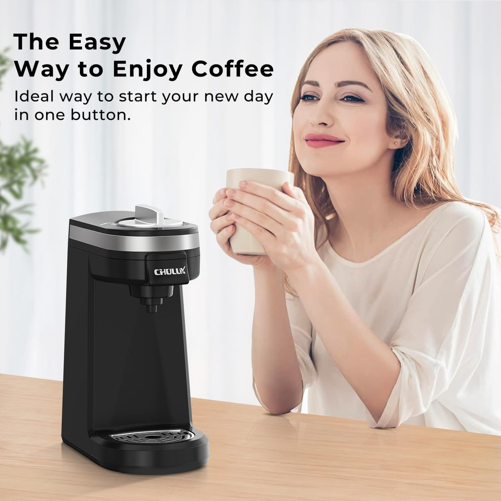 Black Mini Single Serve Coffee Maker S628