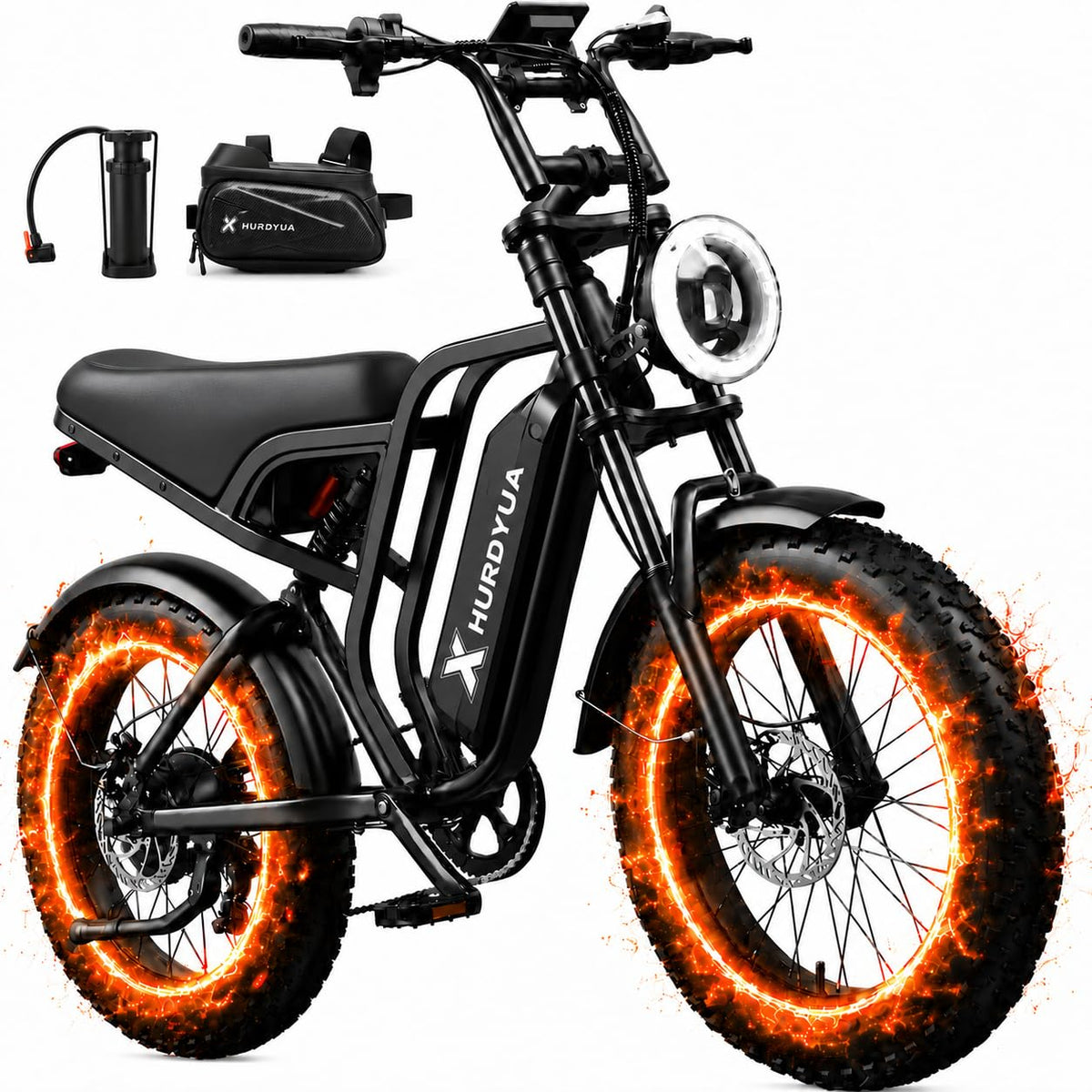 Electric Bike 1500W Peak Motor 48V 15.6Ah Removable Battery J7592