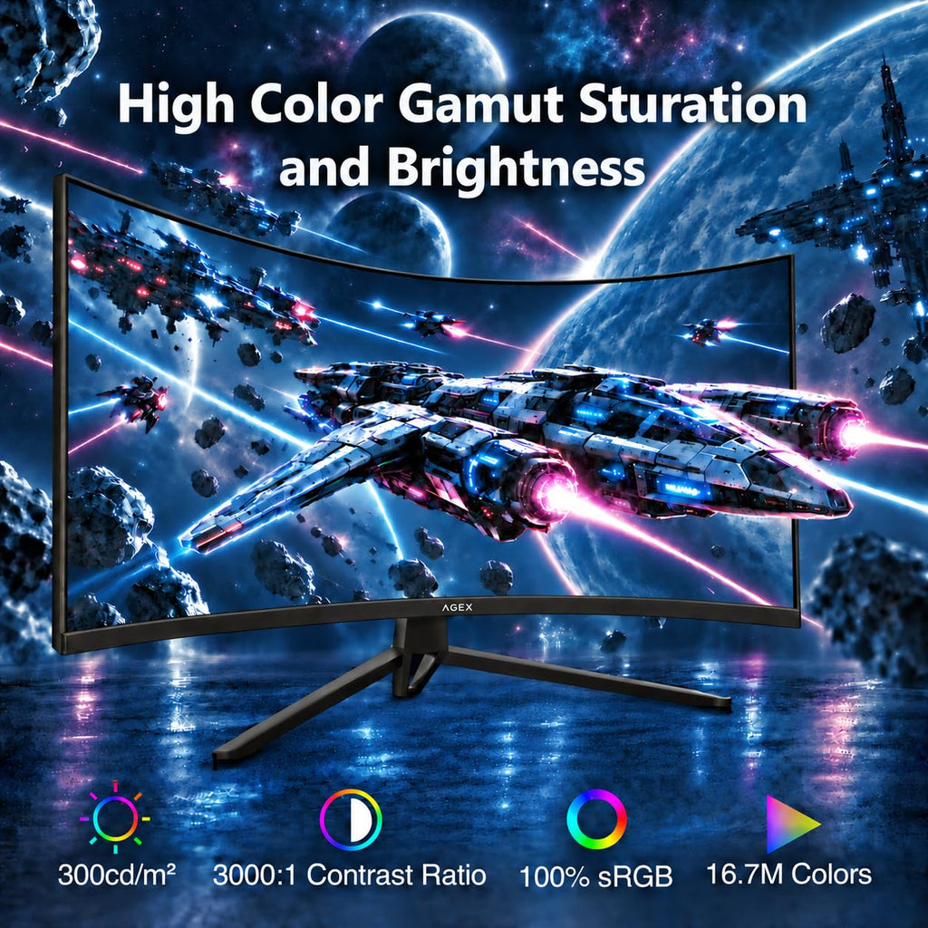 34 Inch WQHD 2K Ultrawide Curved Gaming Monitor 240Hz Q425198
