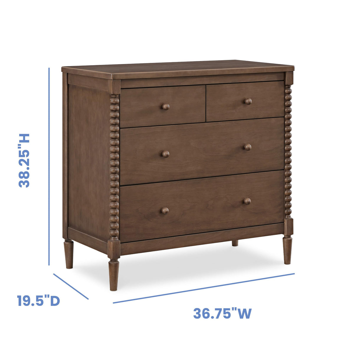 4 Drawer Dresser with Changing Top T34548
